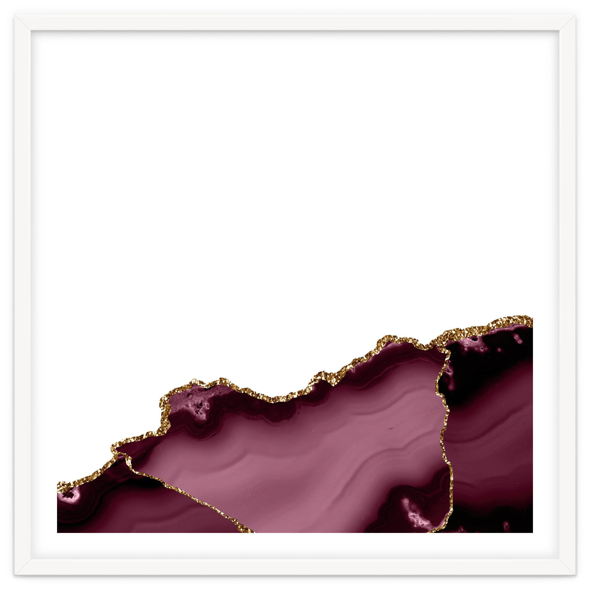 Burgundy & Gold Agate Texture 27