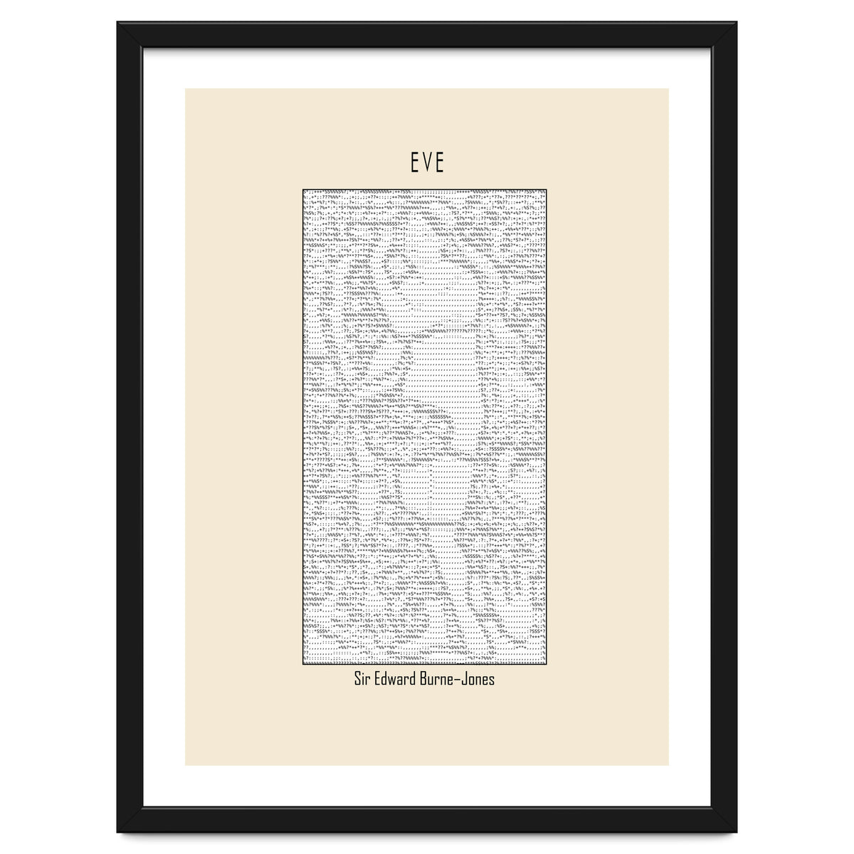 Eve – Sir Edward Burne–jones (ascii Art)