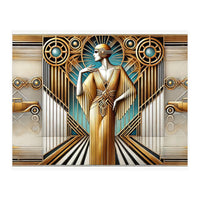 Gatsby Woman Art Deco Scene (Print Only)