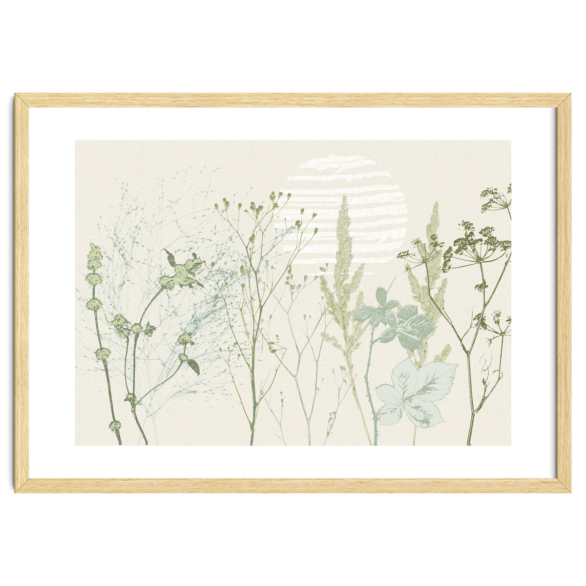 Plant based calming atmosphere natural green