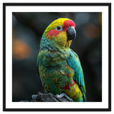 Vibrant Amazon Parrot Perched On A Branch thumbnail