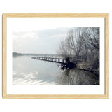 Sunny day pier in the lake thumbnail