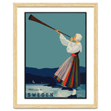 Sweden, Woman With Alp Horn thumbnail