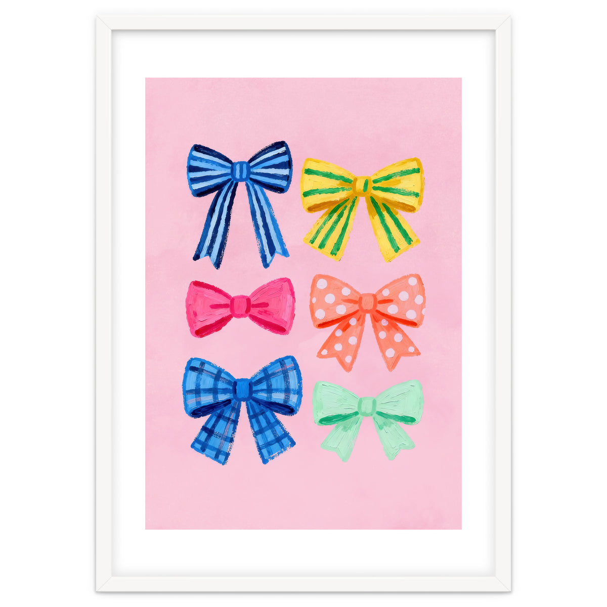Colorful Ribbon Bows ties Illustration