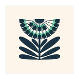 Blue Retro Allium  (Print Only) thumbnail