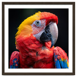 Scarlet Macaw Parrot Headshot Vibrant Colors thumbnail