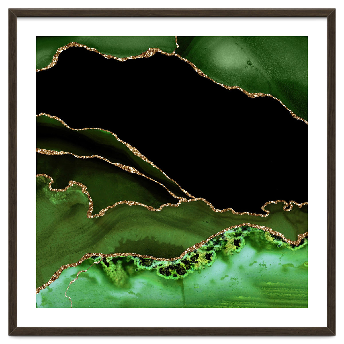 Green & Gold Agate Texture 14