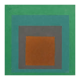 JOSEF ALBERS - HOMAGE TO THE SQUARE GREY BROWN GREEN (Print Only) thumbnail