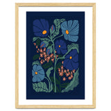 Klimt Flower Dark Blue thumbnail