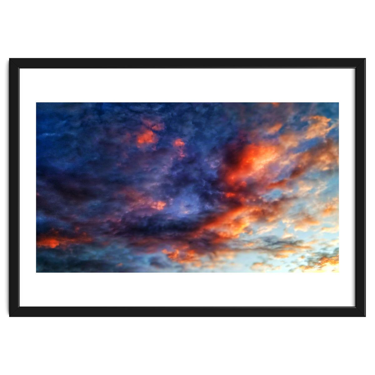 Cloudy sky at sunset