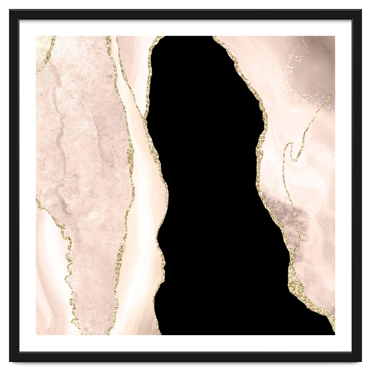 Ivory & Gold Agate Texture 02