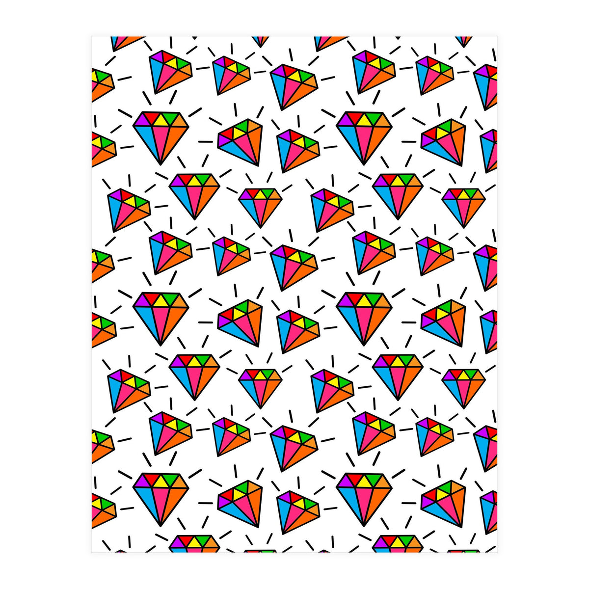 Cute diamonds pattern  (Print Only)