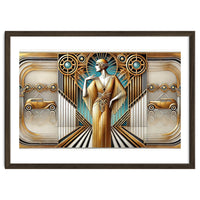 Gatsby Woman Art Deco Scene