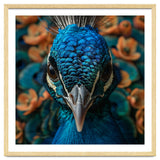 Close Up Portrait Of A Peacock Head thumbnail