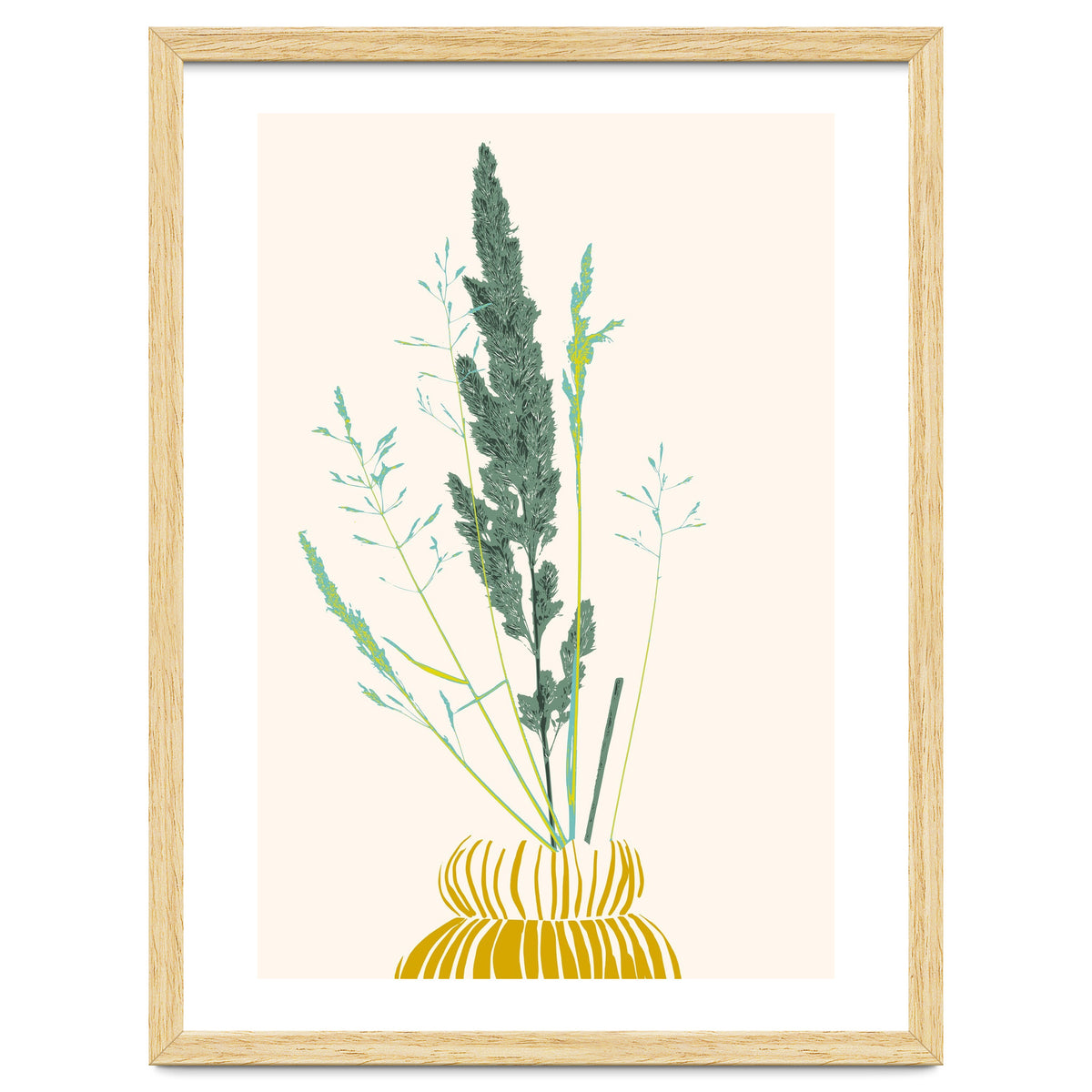 Plant based happyness Grasses 2 still life