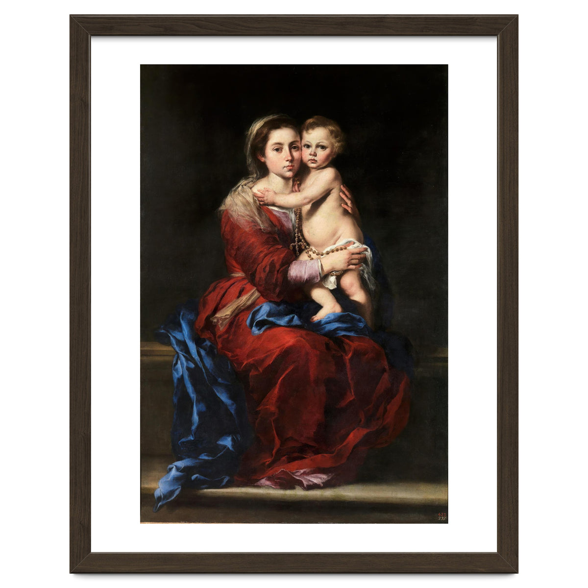 Bartolomé Esteban Murillo / 'Our Lady of the Rosary', 1650-1655, Spanish School, Oil on canvas.