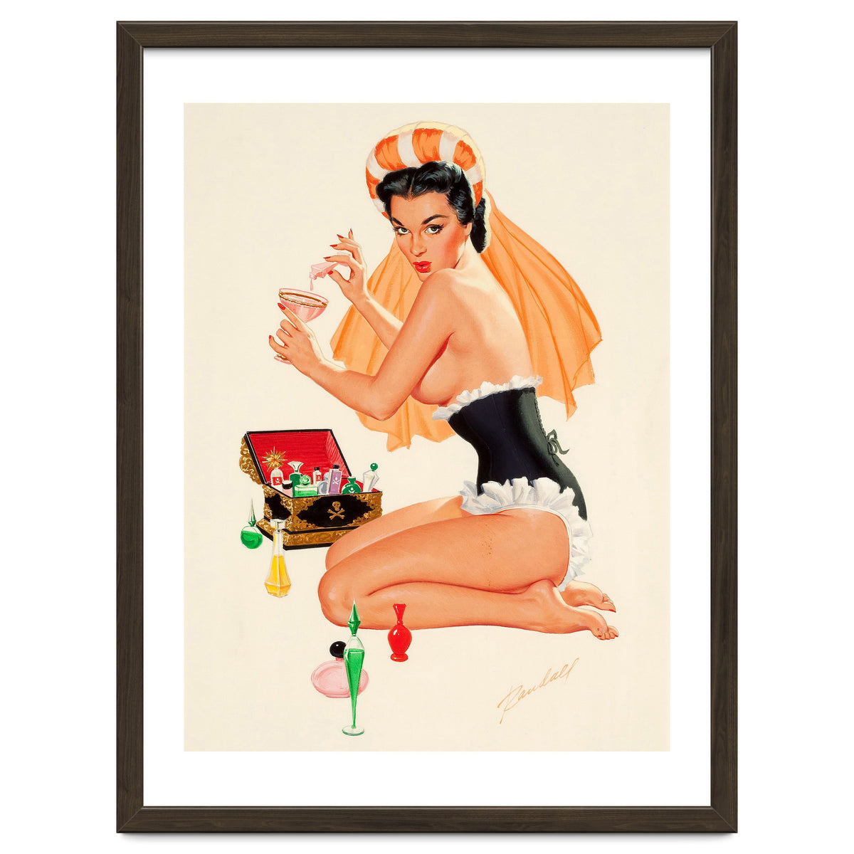 Young And Beautiful Witch Preparing A Love Portion