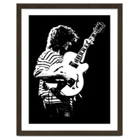 Pat Metheny American Jazz Musician in Monochrome