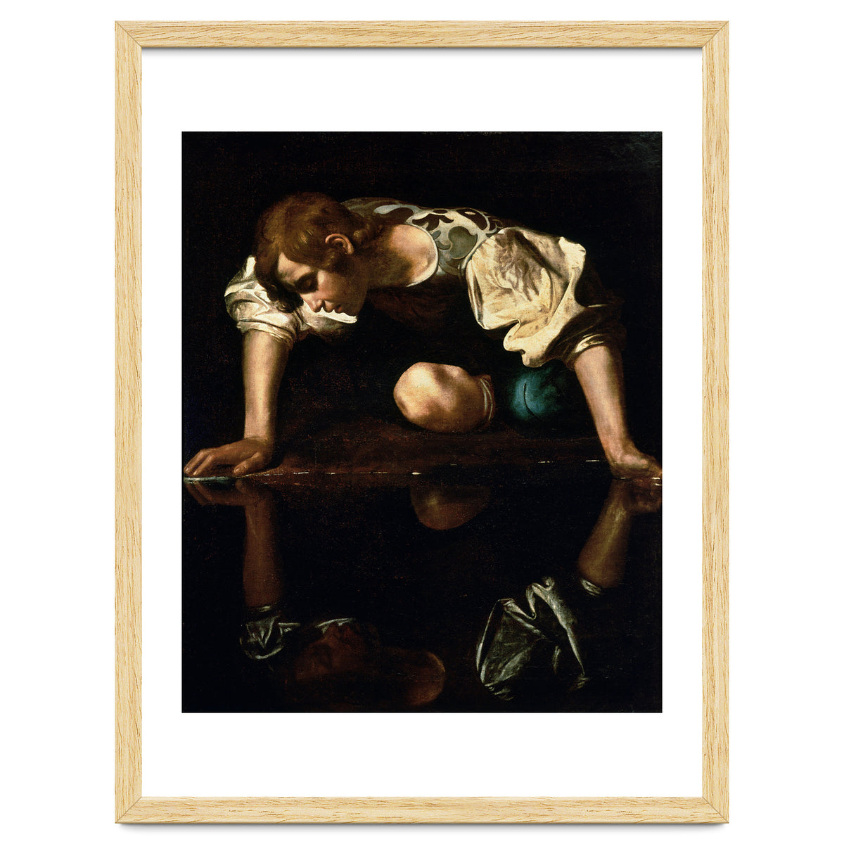 Caravaggio – Narcissus (ca. 1600) | Dramatic Baroque Masterpiece