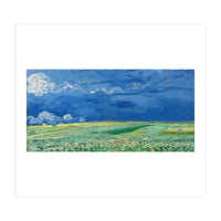 Wheatfield under Thunderclouds. Date: July 1890, Auvers-sur-Oise. Dimensions: 50.4 cm x 101.3 cm,... (Print Only)