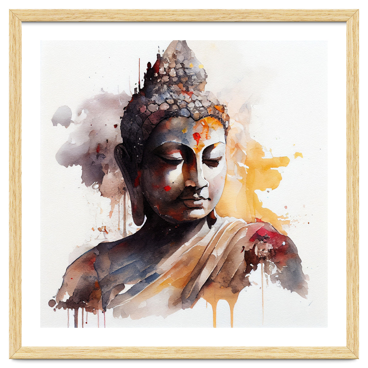 Watercolor Buddha #3