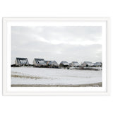 Snow covered houses on the hill thumbnail