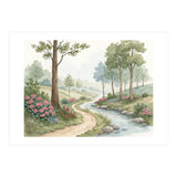 Serene Meadow Stream: A Gentle Countryside Walk (Print Only) thumbnail