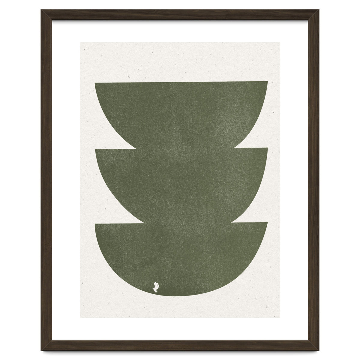 GREEN WATERCOLOR SHAPES NO.3