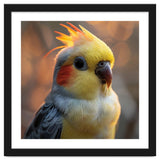 Cockatiel Parrot Portrait With Orange Cheeks thumbnail