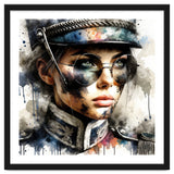 Watercolor Napoleonic Soldier Woman #5 thumbnail