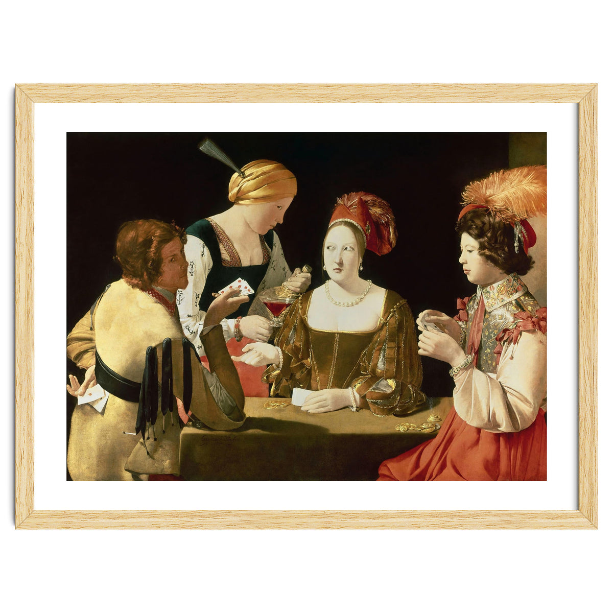 French school. The Cheater with the Ace of Diamonds. Le Tricheur à l'As de Carreaux. 17th century...