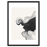Abstract Black And White Wavy Lines Flowing Organic Shape thumbnail