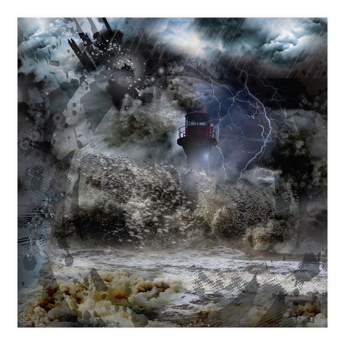 Lighthouse Storm (Print Only)