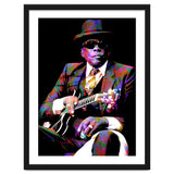 John Lee Hooker American Blues Musician Legend Colorful Art thumbnail
