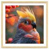 Close Up Portrait Of A Cockatiel Bird thumbnail