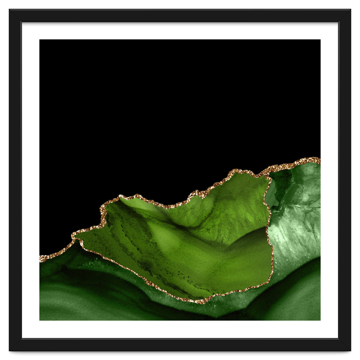 Green & Gold Agate Texture 06