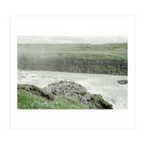 Tourists at the edge of the big river - Iceland  (Print Only) thumbnail