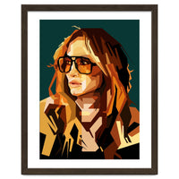 Jennifer Lopez Celebrity Art Retro Style Illustration