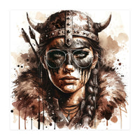 Modern Viking Woman Portrait (Print Only)