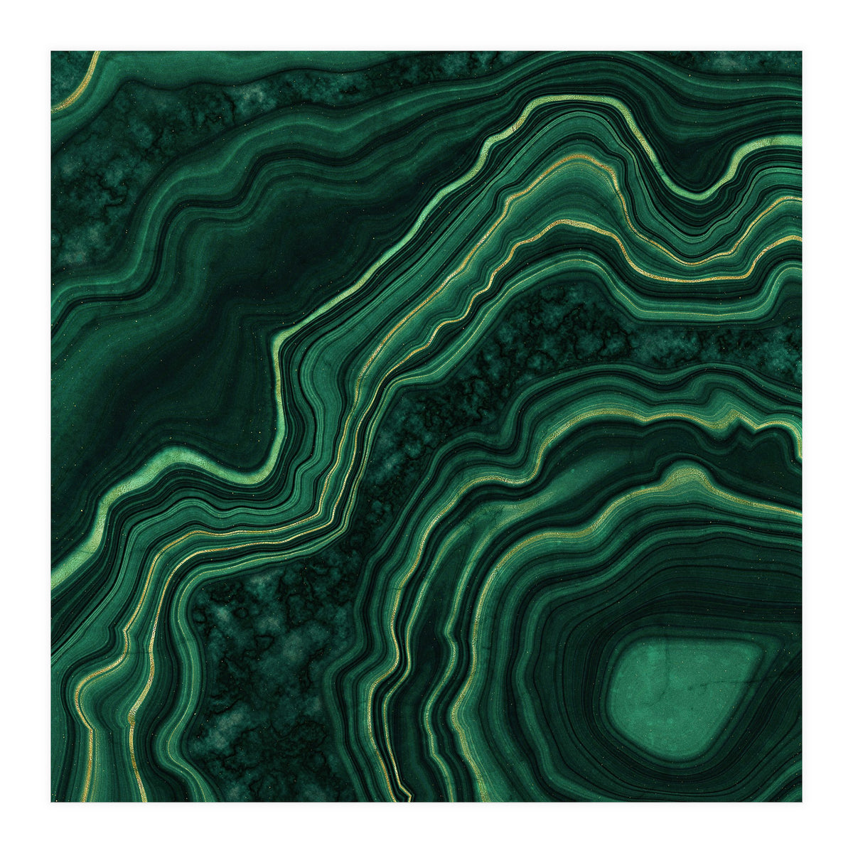 Malachite Texture 05 (Print Only)