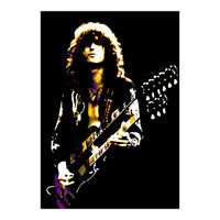 Jimmy Page American Musician Legend in Pop Art (Print Only)