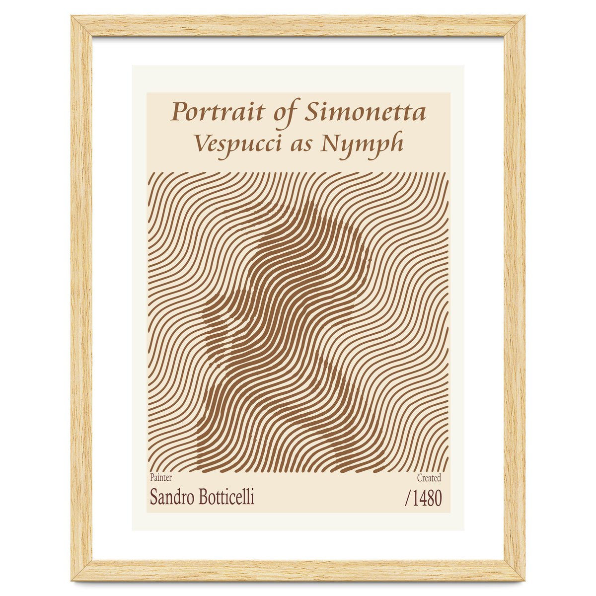 Portrait Of Simonetta Vespucci As Nymph – Sandro Botticelli (1480)