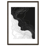 Abstract Black And White Wavy Lines Flowing thumbnail