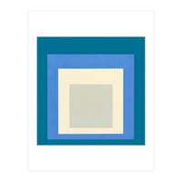JOSEF ALBERS - HOMAGE TO THE SQUARE: BLUE WHITE GREY (Print Only)