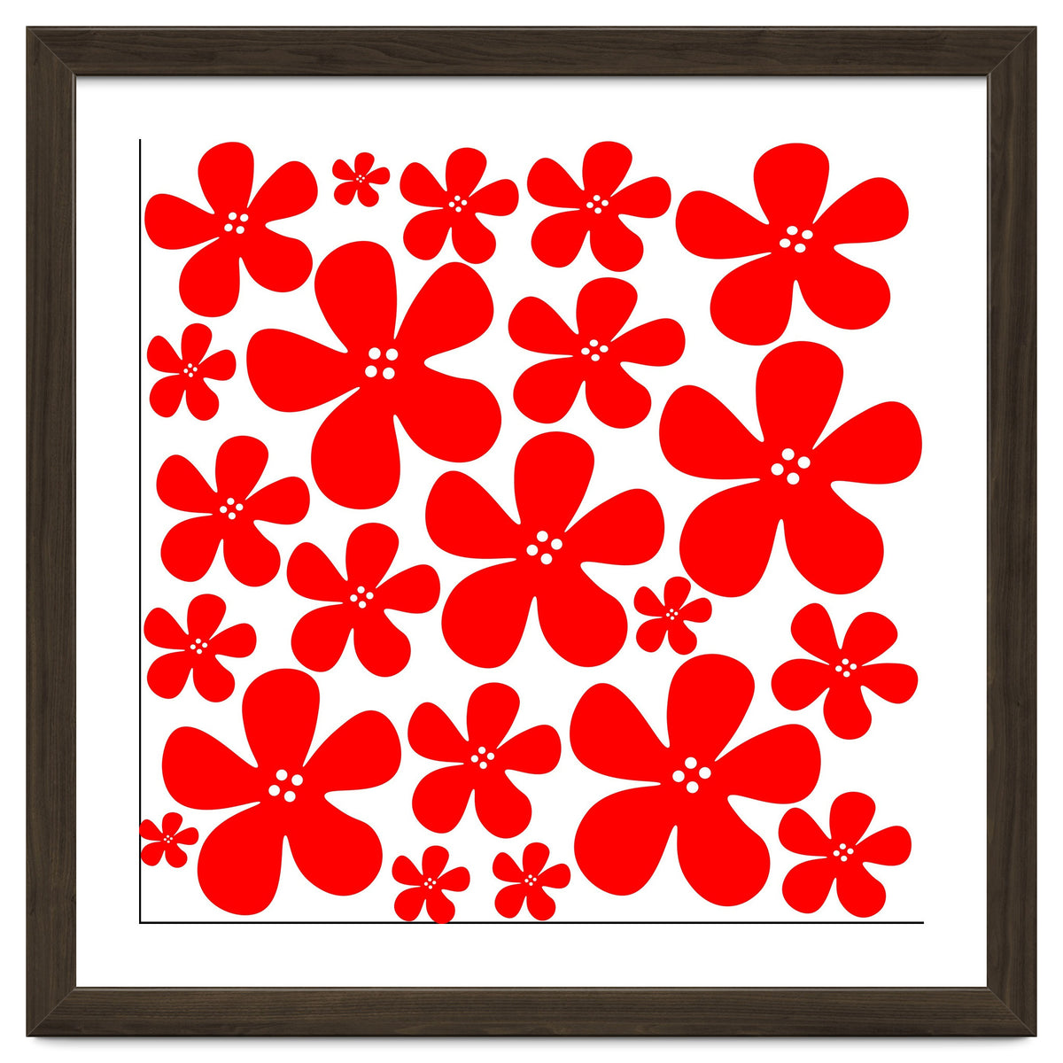 Red Flowers Pattern