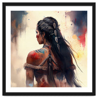 Braided Warrior Woman Profile
