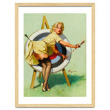 Pinup Sexy Girl On A Target thumbnail