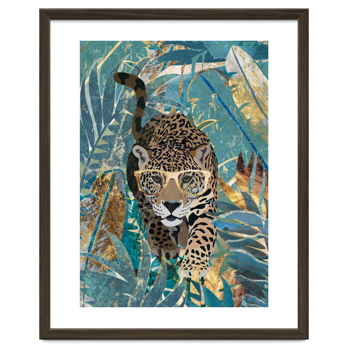 Jaguar in the jungle