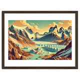 Vintage Argentina, Patagonia Glaciers Poster thumbnail