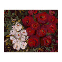 Vintage oil painted moody romantic Roses (Print Only)